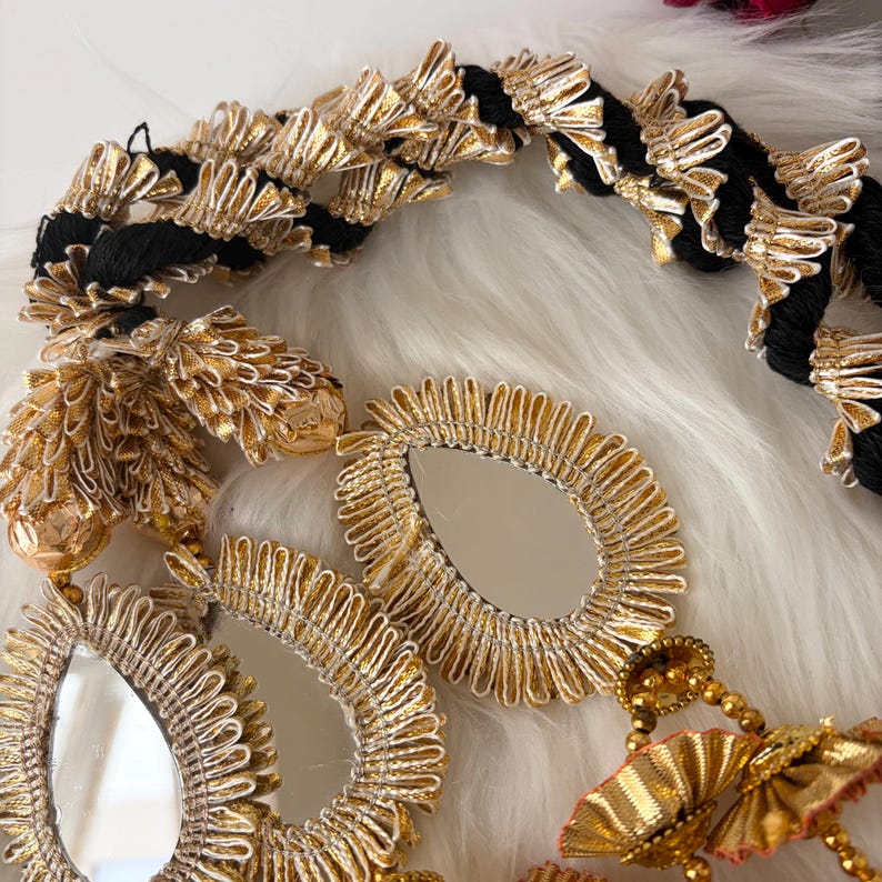 Punjabi Paranda: Gold Braid Hair Accessory - Etsy