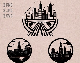 Philadelphia Skyline SVG designs, Philadelphia logo, Philadelphia Skyline vector, Skyline PNG, World Cities bundle, Urban Clipart
