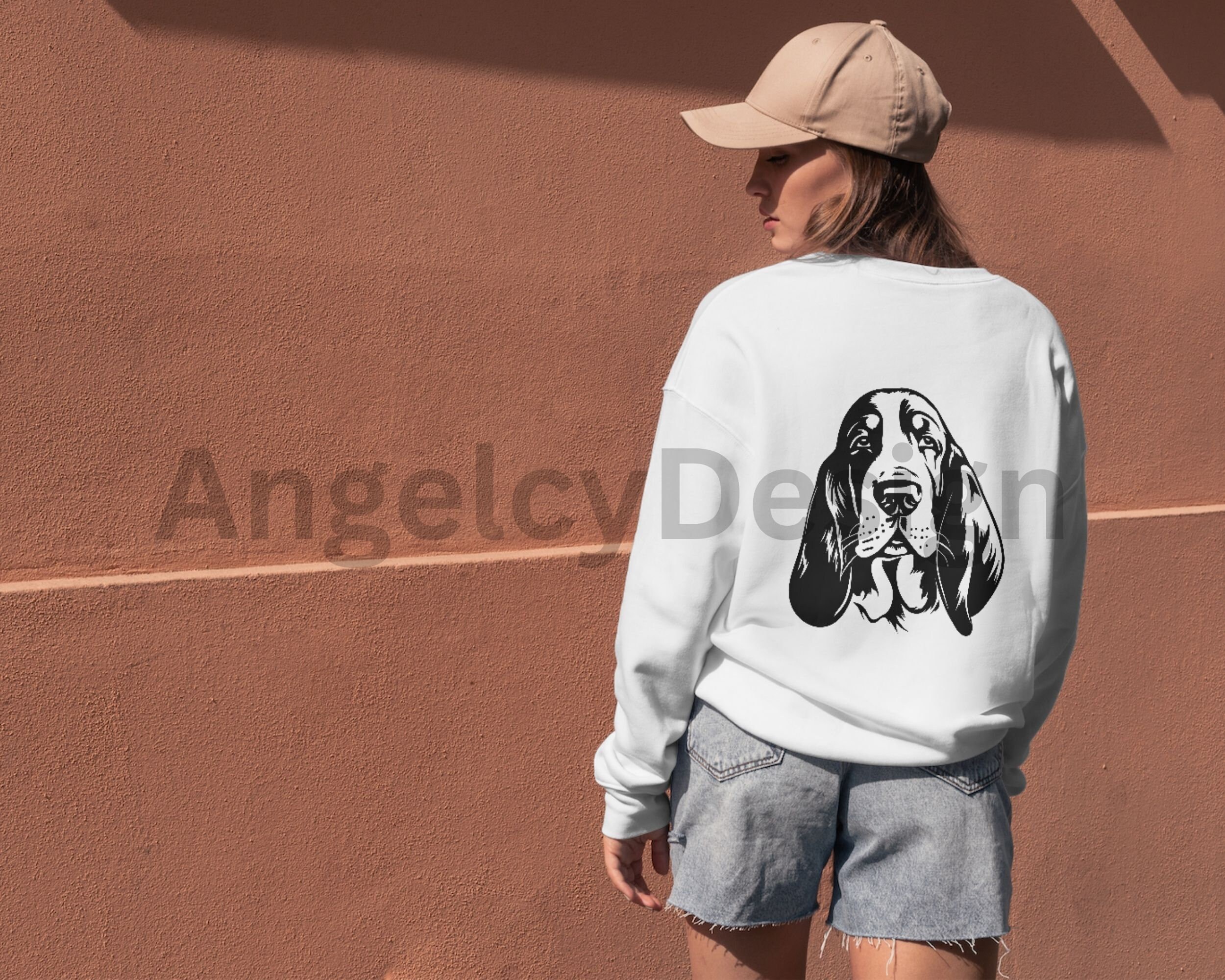 ★Siyazu★ SITP5064 Basset Hound Tshirt_White MUSINSA | SIYAZU SITP5064 Basset Hound T-shirt_White