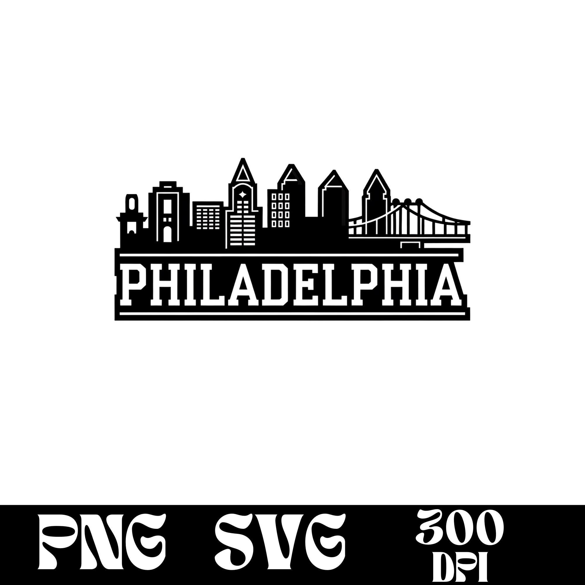Philadelphia Skyline SVG Design, Philadelphia Logo, Philadelphia ...