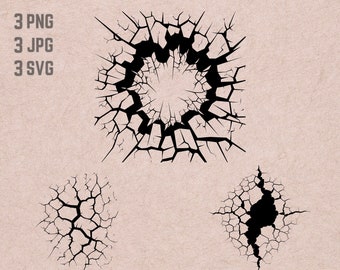 Cracked Wall  SVG designs, Crack logo, Cracks vector, Crack Prank PNG, Fake Cracks bundle, Cracks Clipart