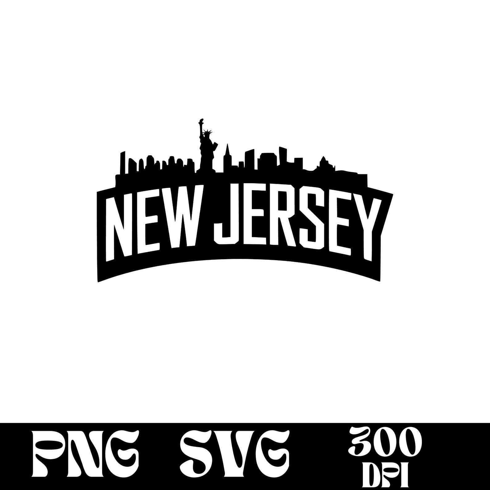 New Jersey SVG Design, New Jersey Logo, New Jersey Vector, New Jersey ...
