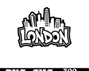 London Skyline SVG design, London logo, London Skyline vector, Skyline PNG, London bundle, Urban Clipart
