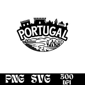 Portugal Skyline SVG designs, Portugal logo, Portugal  vector, Skyline PNG, Portugal Skyline, Urban Clipart