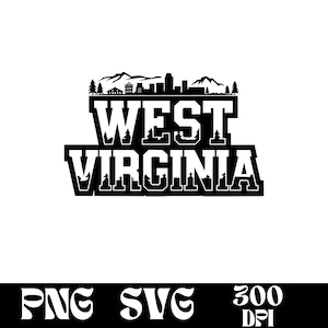 West Virginia SVG design, West Virginia logo, West Virginia vector, West Virginia Skyline PNG, West Virginia Clipart