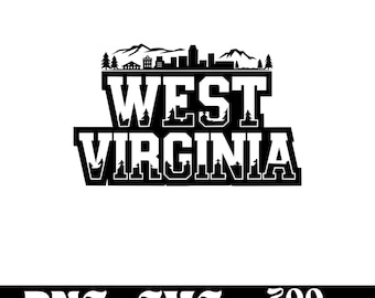 West Virginia SVG design, West Virginia logo, West Virginia vector, West Virginia Skyline PNG, West Virginia Clipart