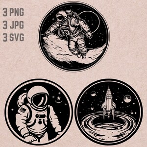 Conceptions svg Space Adventure, Logo spatial, Astronaute PNG, Space Exploration bundle clipart, Astronaut JPG, T-shirt imprimable