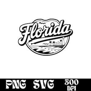 Dessins de Floride SVG, logo de la Floride, vecteur de la ligne d'horizon de la Floride, ligne d'horizon PNG, silhouette de la Floride, Floride des cliparts