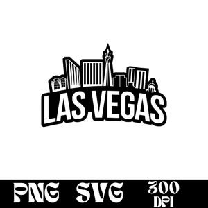 Las Vegas SVG design, Vegas logo, Las Vegas Skyline vector, Skyline PNG, USA Cities bundle, Urban Clipart