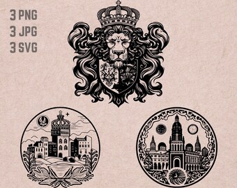 Dessins SVG Espagne, logo Espagne, vecteur Espagne, png espagnol, lot Espagne, clipart culture espagnole