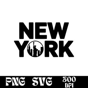New York SVG-Design, New York Logo, Freiheitsstatue, Vektor, Skyline PNG, NY Vektor, New York bündel, Urban Clipart
