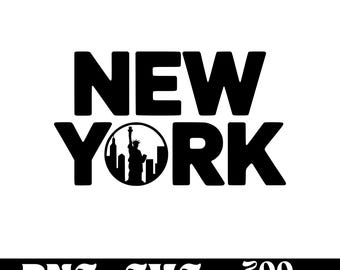 New York SVG design, New York logo, Statue of Liberty vector, Skyline PNG, NY Vector, New York bundle, Urban Clipart