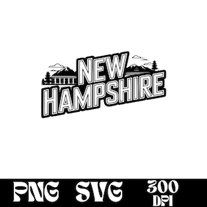 New Hampshire SVG design, New Hampshire logo, New Hampshire vector, New Hampshire Skyline PNG, New Hampshire Clipart