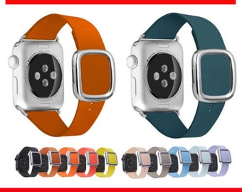 ACTION WEEKS*****Modern genuine leather replacement strap for Apple Watch 9 8 7-1 / 38-41 mm and 42-45 mm and Ultra
