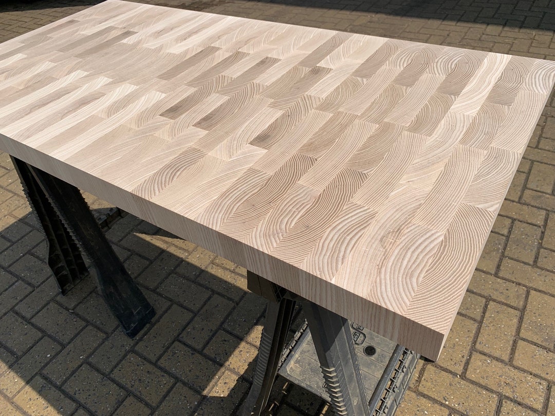 Large Handmade Ash End Grain Worktop / Chopping Board / Etsy