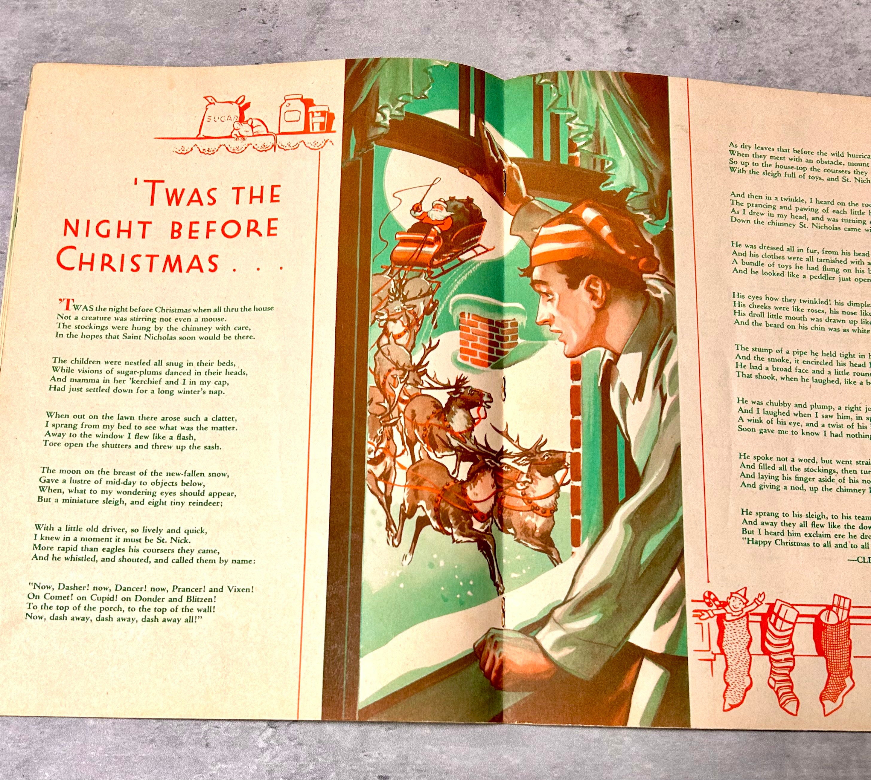 Vintage christmas songs and stories music book 1950s era etsy