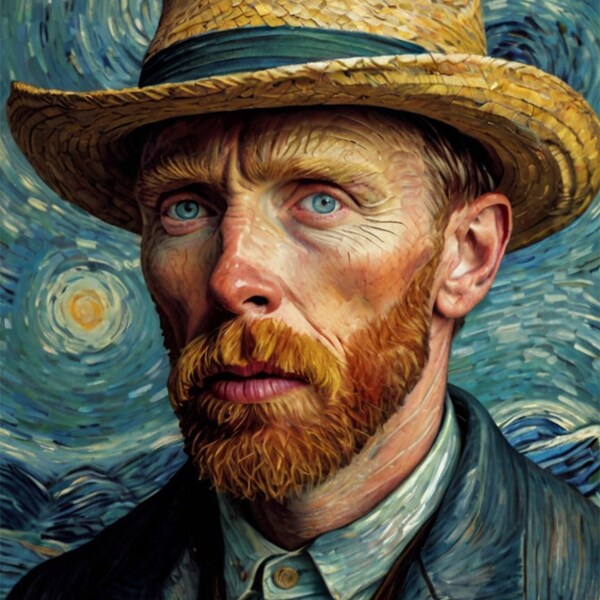 Van Gogh Poster Print, Van Gogh Wall Art, Eclectic Wall Art,Alter Art, Van Gogh Poster, Famous Oil Painting, Home Decor, Blue Wall Decor