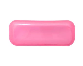 Pink Hard Plastic Glasses Case: Protective Eyewear, Sunglasses