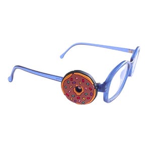 Chocolate Donut Glasses Charm for Kids: Fun Eyeglass Accessory