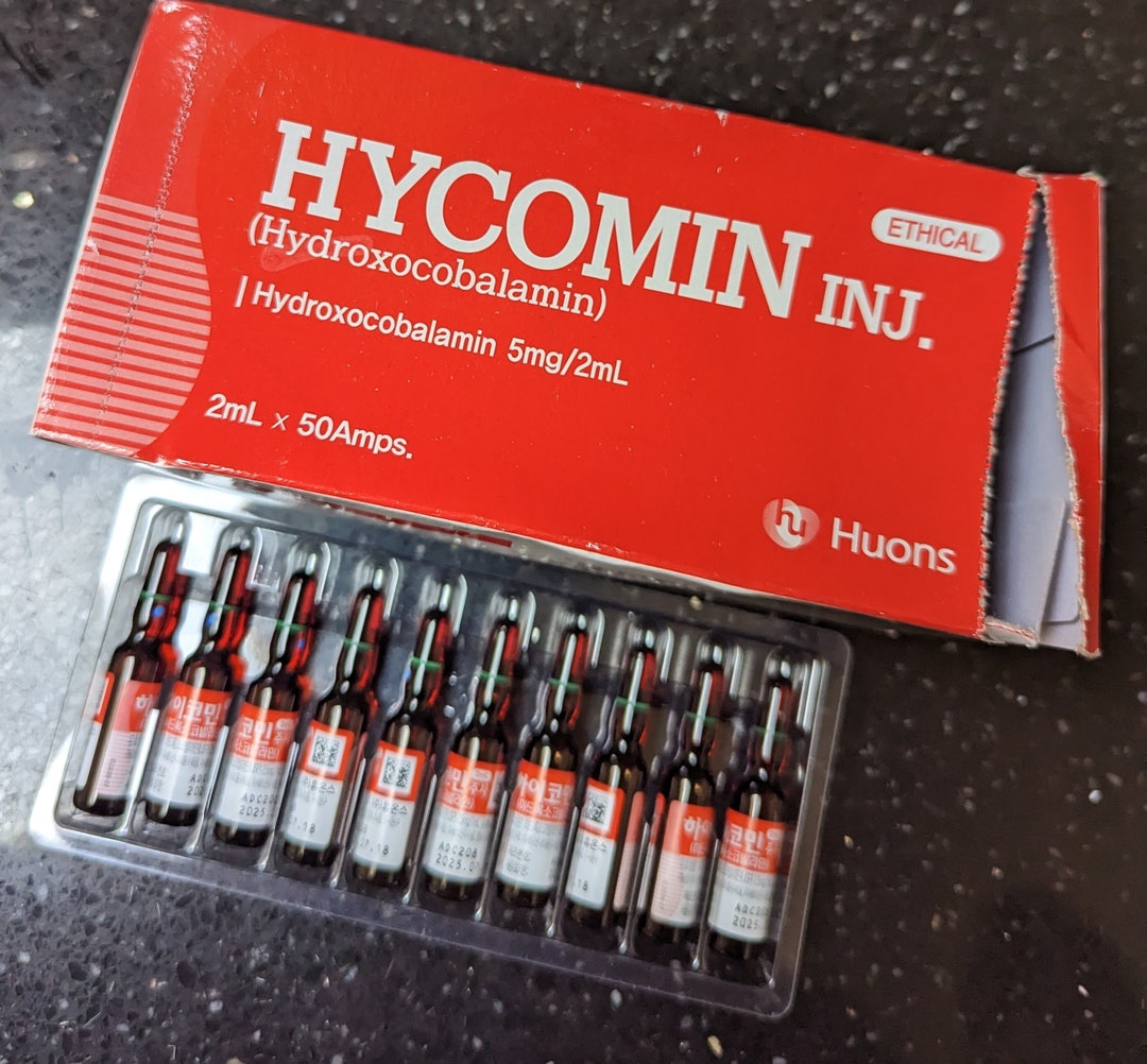 B12 Ampoules 5000mcg 5mg /2ml X 2 Hydroxocobalamin for Etsy