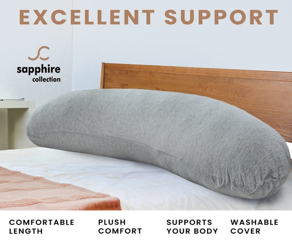 Side Sleeper Pillow | J Pillow for Side Sleeping | Side Sleeper Pillow with  Ear Hole | Swan Pillow Shape | Neck & Spine Alignment for Sleeping | Side