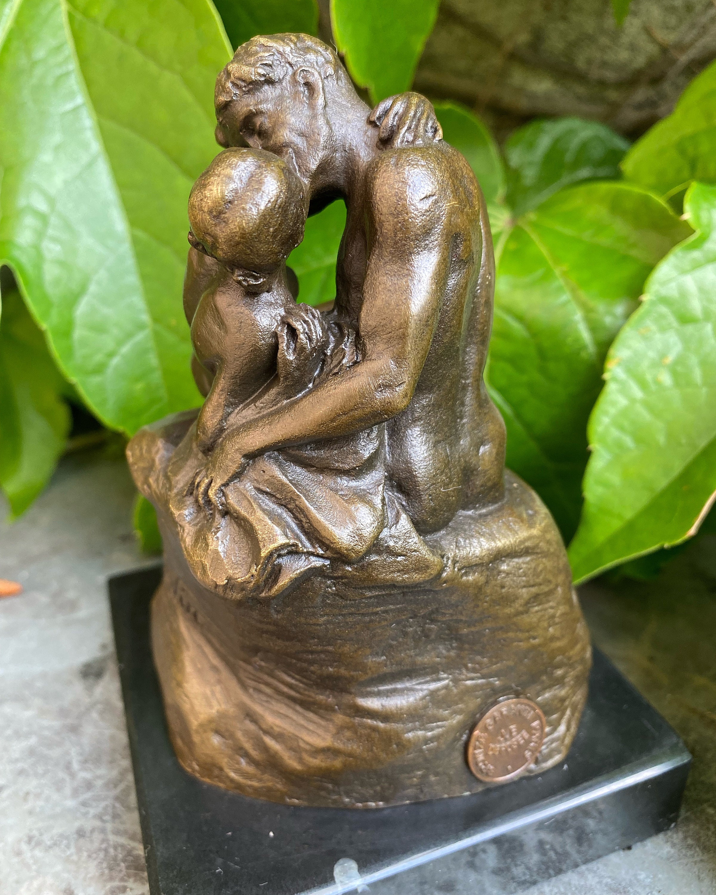 Luxury Bronze Statue of the Kiss of Two Lovers Rodin Sculpture