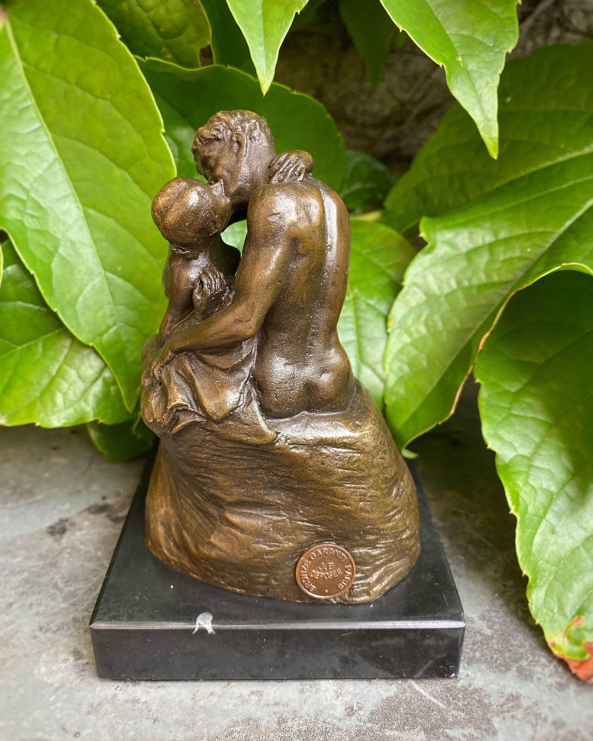 Luxury Bronze Statue of the Kiss of Two Lovers Rodin Sculpture