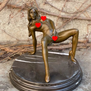 Luxus Bronze Statue einer Frau Stripperin Dekoration - moderne Kunst - Geschenkidee