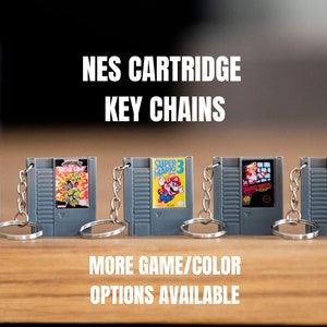 NES Cartridge Keychains / Classic Nintendo / Retro Gaming