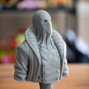 Cobra Commander Bust / Statue / 3D printed / G.I. Joe / Hooded / Display /