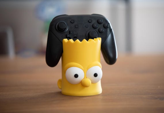 Bart Simpson Control Holder / the Simpsons / Video Game Gift
