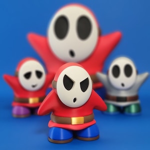 Shy Guy Container / Display / Mario / Gamer Gift /