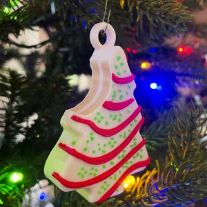 Christmas Tree Cake Ornament / Holiday / Gift Idea