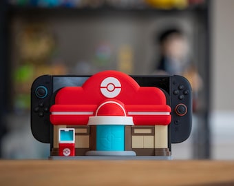 Switch 1 and 2 Dock Holder / Pokopia Pokemon Center / Gift For Gamer