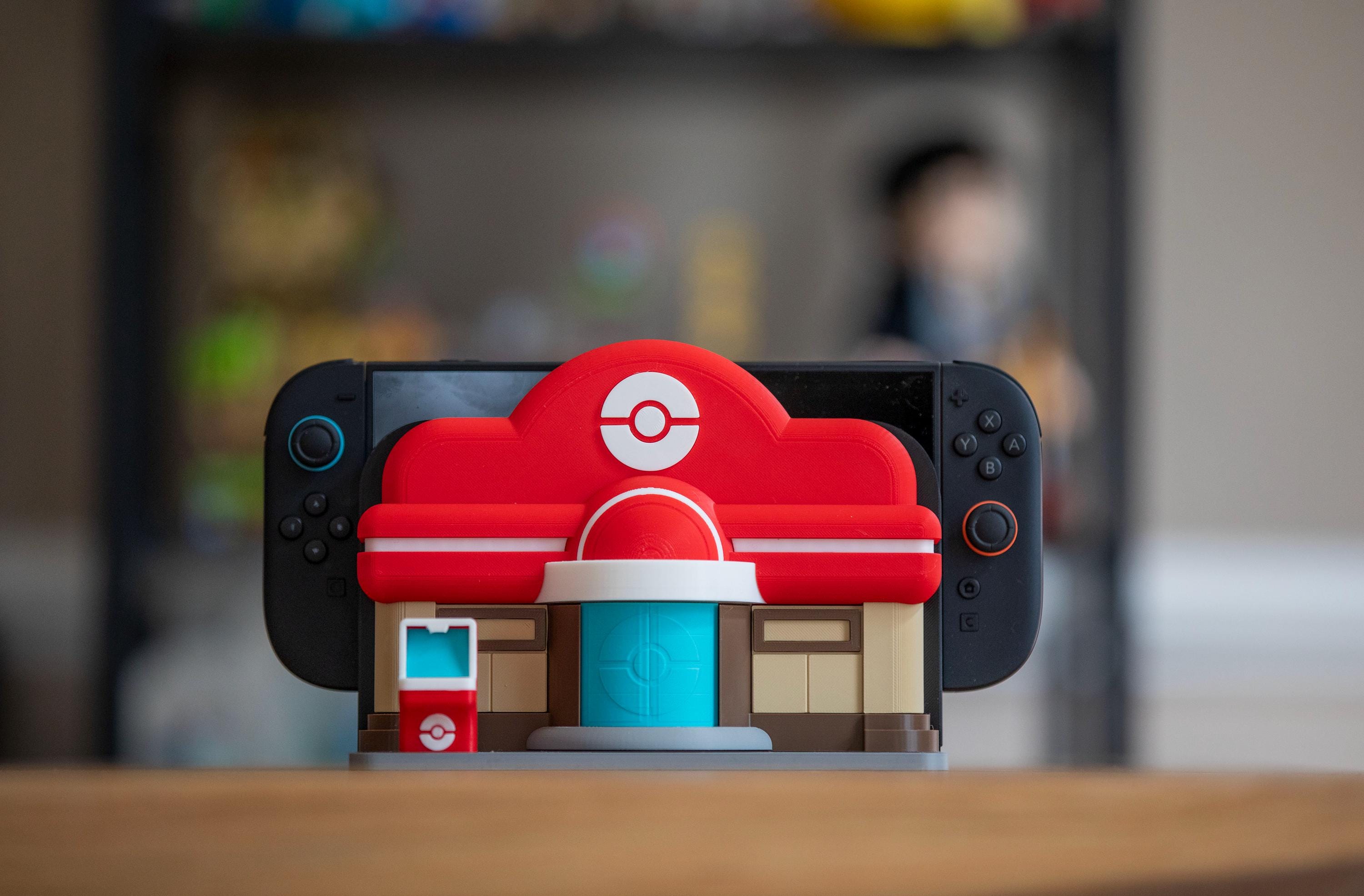 Switch 1 and 2 Dock Holder / Pokopia Pokemon Center / Gift for