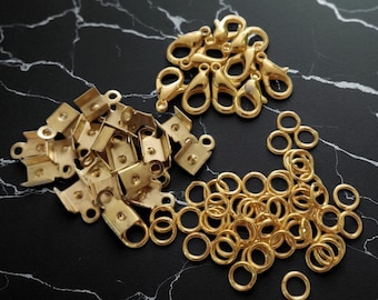 DIY Jewelry Making Kit – Jump Rings, Locator Beads & Earring Hooks for Handmade Accessories