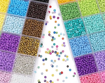 Rice Beads Set: DIY Jewelry Making Kit - Kandi Bracelet & Earring Supplies