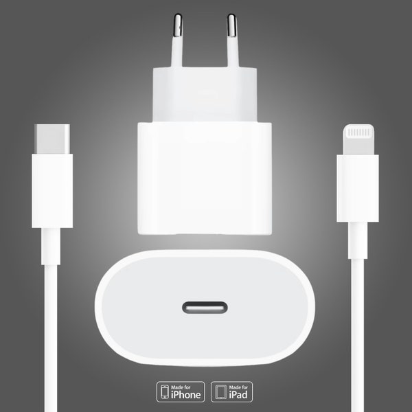 20W USB-C iPhone 14/13/12 iPad MagSafe Charger Netzteil Ladegerät mit Ladekabel