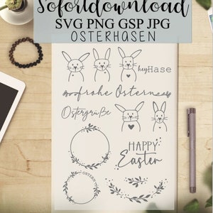 Easter Bunny Plotter File, Easter Plotter File, Easter Bunny SVG, Digital Plotter File, Digital Download Plotter, Bunny SVG, Bunny Flowers SVG