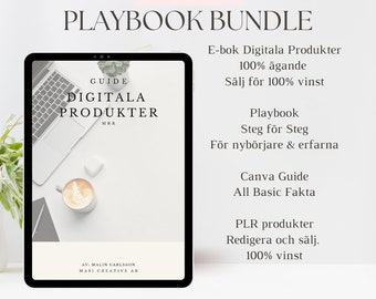 Playbook Bundle MRR  för Digitala inkomstkällor, sälja digitala produkter, PLR & MRR , allt för en passiv inkomst onlines.