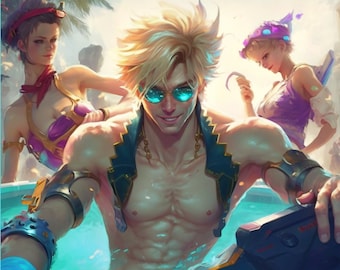Ezreal | League Of Legends Poster Art | Wall Decor | League of Legends | Gaming Gift | Wall Art | Digital File
