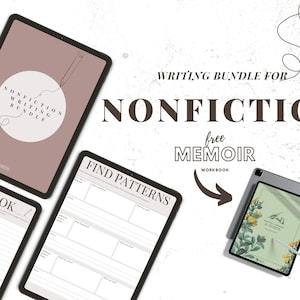 Dark Academia Nonfiction Writing Bundle | Nonfiction Book Guide | Memoir Writing | Memoir Workbook | Author’s Memoir | Printable A4 PDF
