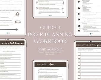 Dark Academia Planning Your Fiction Book | Book Writing Planner | Novel Planner | Author’s Interactive Workbook | Printable A4 PDF Booklet