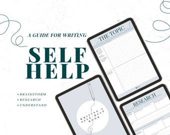Writing a Self-Help Book Guide | Nonfiction Workbook | Digital Nonfiction Guide | Self-Help Support Workbook | Printable A4 PDF