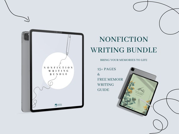 Nonfiction Writing Bundle | Nonfiction Book Guide | Memoir Writing Planner | Memoir Workbook | Author’s Memoir | Printable A4 PDF