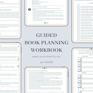 Planning Your Fiction Book | Book Writing Planner | Novel Planner | Author’s Interactive Workbook | Printable A4 PDF