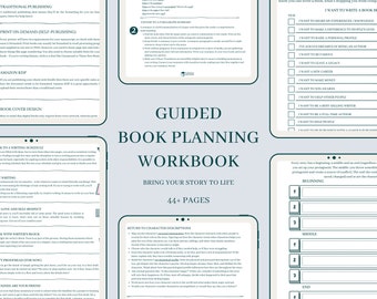 Planning Your Fiction Book | Book Writing Planner | Novel Planner | Author’s Interactive Workbook | Printable A4 PDF