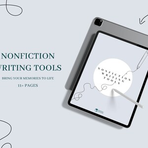 Nonfiction Writing Tools | Nonfiction Book Writing | Nonfiction Planner | Author’s Memoir Workbook | Printable A4 PDF