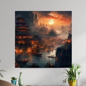Chinese History | Chinese Mythology | China | Poster | Mythology wall art|China Mythology Art|Digital Art|Ancient Civilization|Ancient China