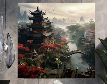 Chinese History | Chinese Mythology | China | Poster | Mythology wall art|China Mythology Art|Digital Art|Ancient Civilization|Ancient China